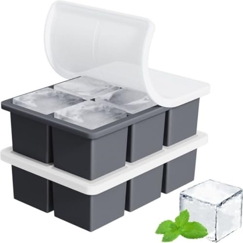 Sprqcart Large Ice Cube Tray Silicone Ice Cube Tra