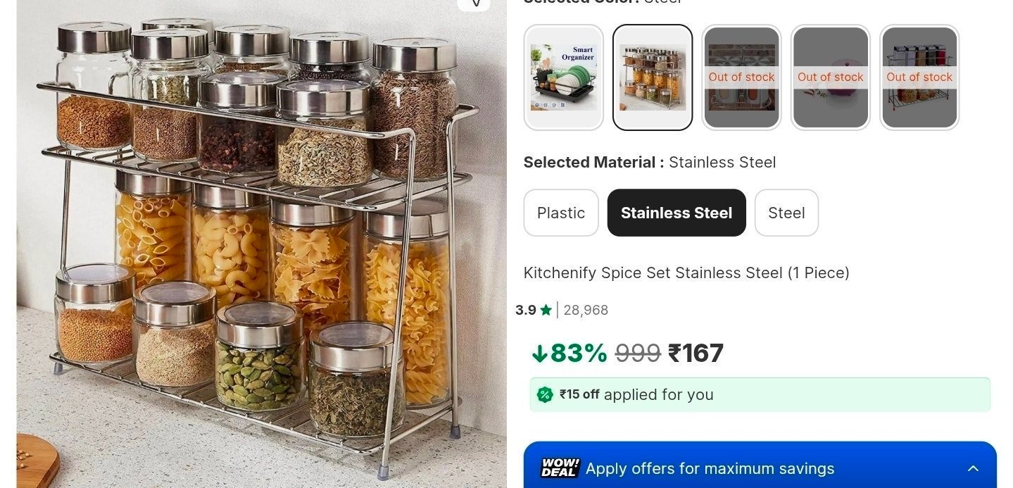 Stainless Steel Rack 167