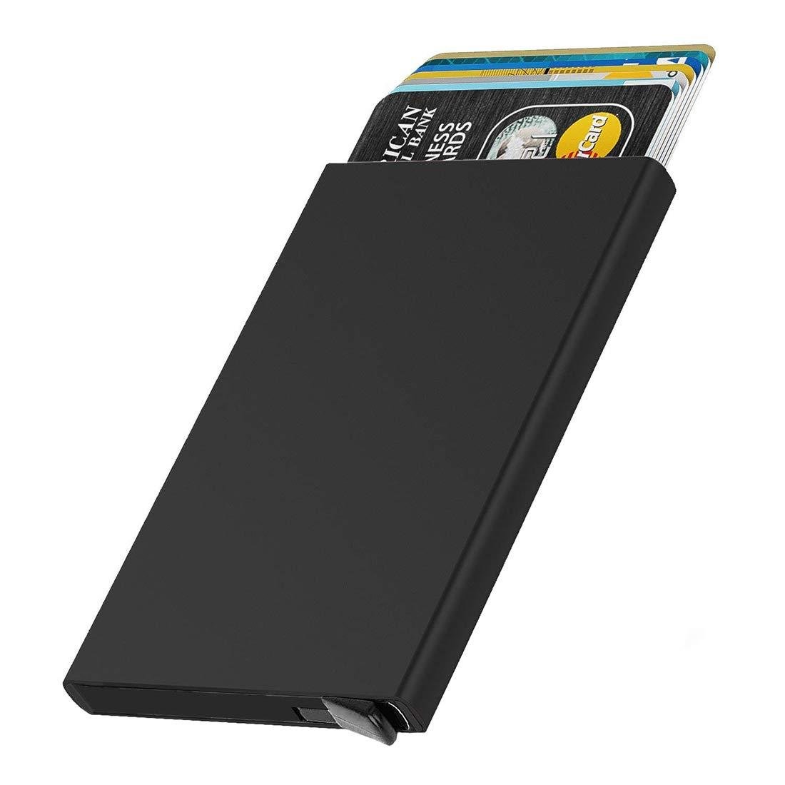 Stealodeal Black Rfid Blocking Aluminium Pop-up De