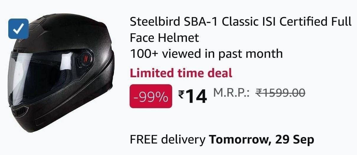 Steelbird Sba-1 Full Face Helmet At 14 Locati