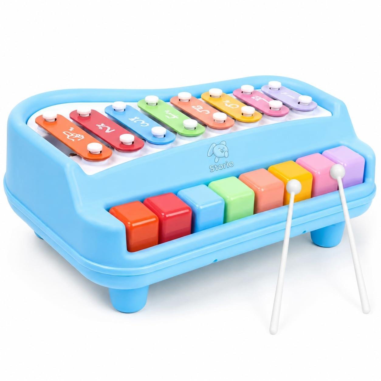 Storio 8 Tone Xylophone Learning Toys Kids Educati