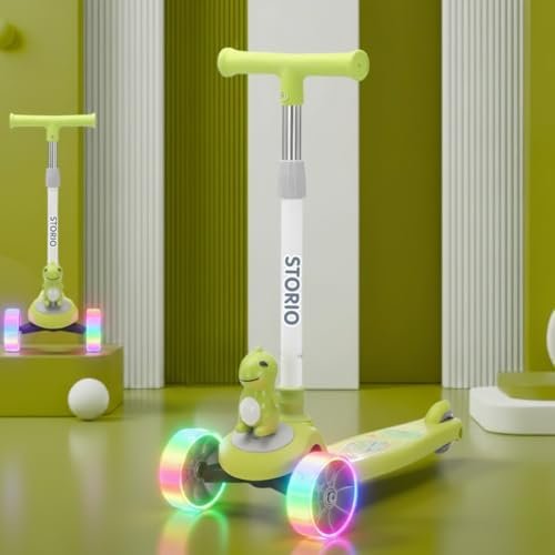 Storio Zoomie Kids Kick Scooter With Led Whee
