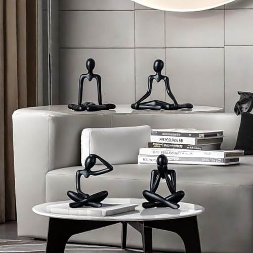 Street27 4pcs Decorative Abstract Thinker Men Stat