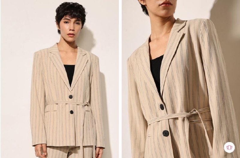 Striped Tailored Fit Single-breasted Blazer 2 400 
