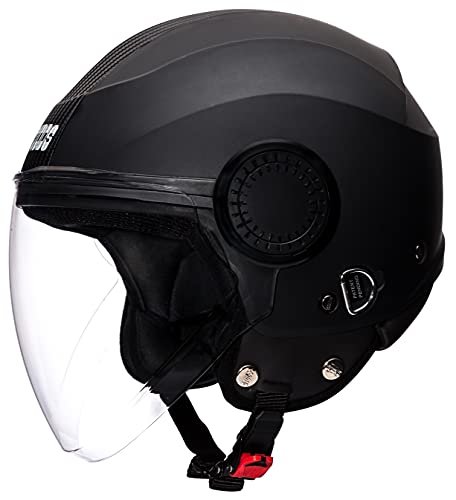 Studds Urban O F Helmet Bk Bk Strip(m) Black 