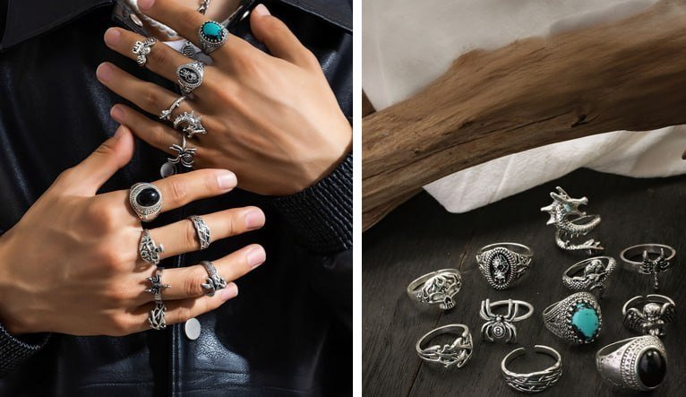 Stylecast X Revolte Men S Ring Set 451 Mrp 1 