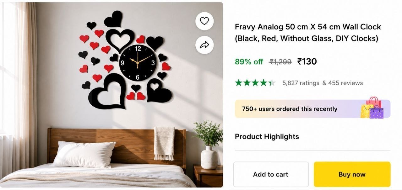 Stylish Wall Clock 130