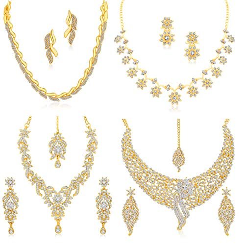 Sukkhi Sparkling Gold Plated Wedding Jewellery Aus