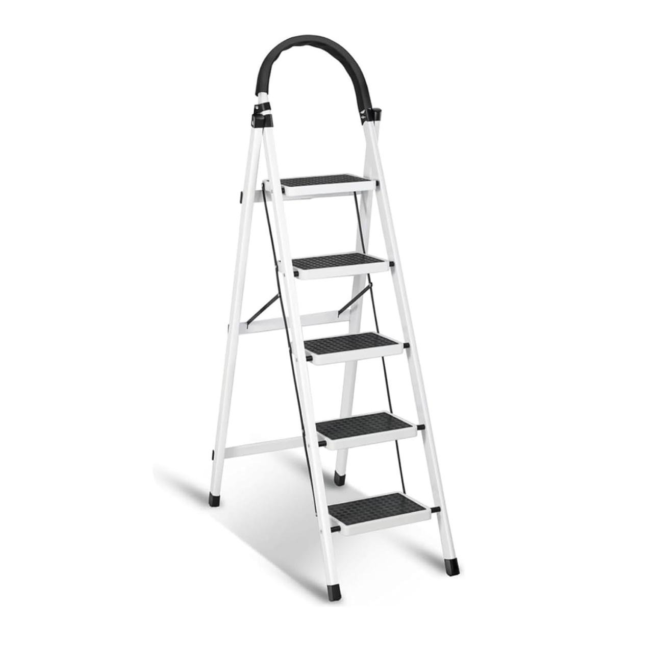 Sulfar Foldable 5-step Ladder With Wide Anti-slip 