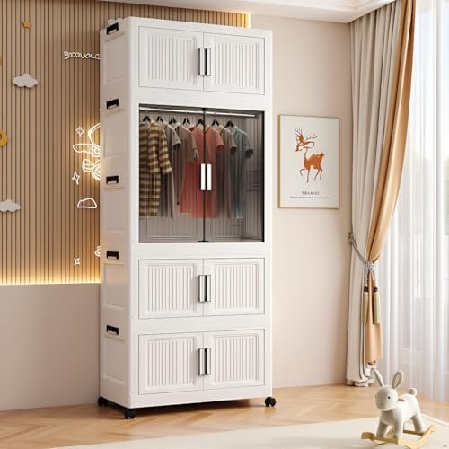 Sunderlook Plastic Wardrobe For Kids Clothes - Sta