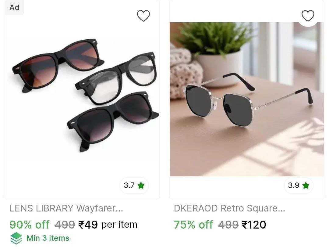 Sunglasses Starts From 49check Min Buy Quanti