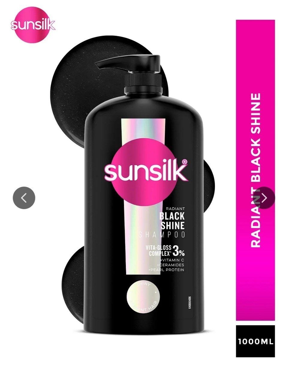 Sunsilk Radiant Black Shine Shampoo 1l 452