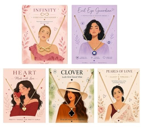 Super Softener 5 Pcs Combo Necklace Set For Women 