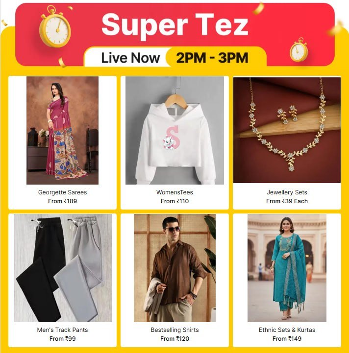 Super Tez Live Nowgeorgette Sarees From 189wo