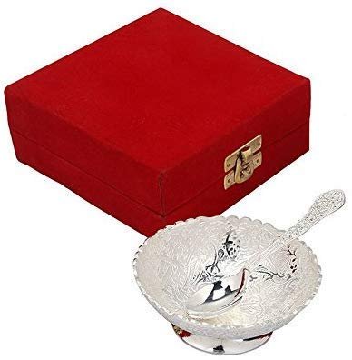 Sway Home Decor Metal Floral Dessert Bowl - 0 1 Li