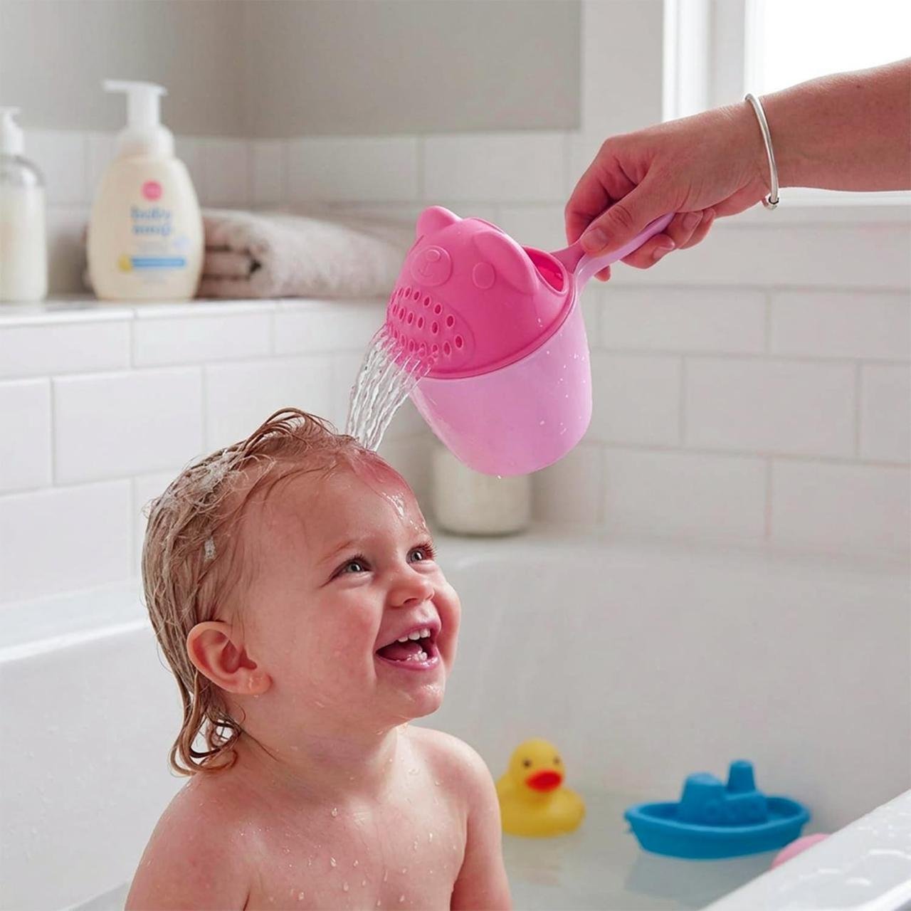 Syga Plastic Baby Shampoo Cup Baby Shower Water Sc