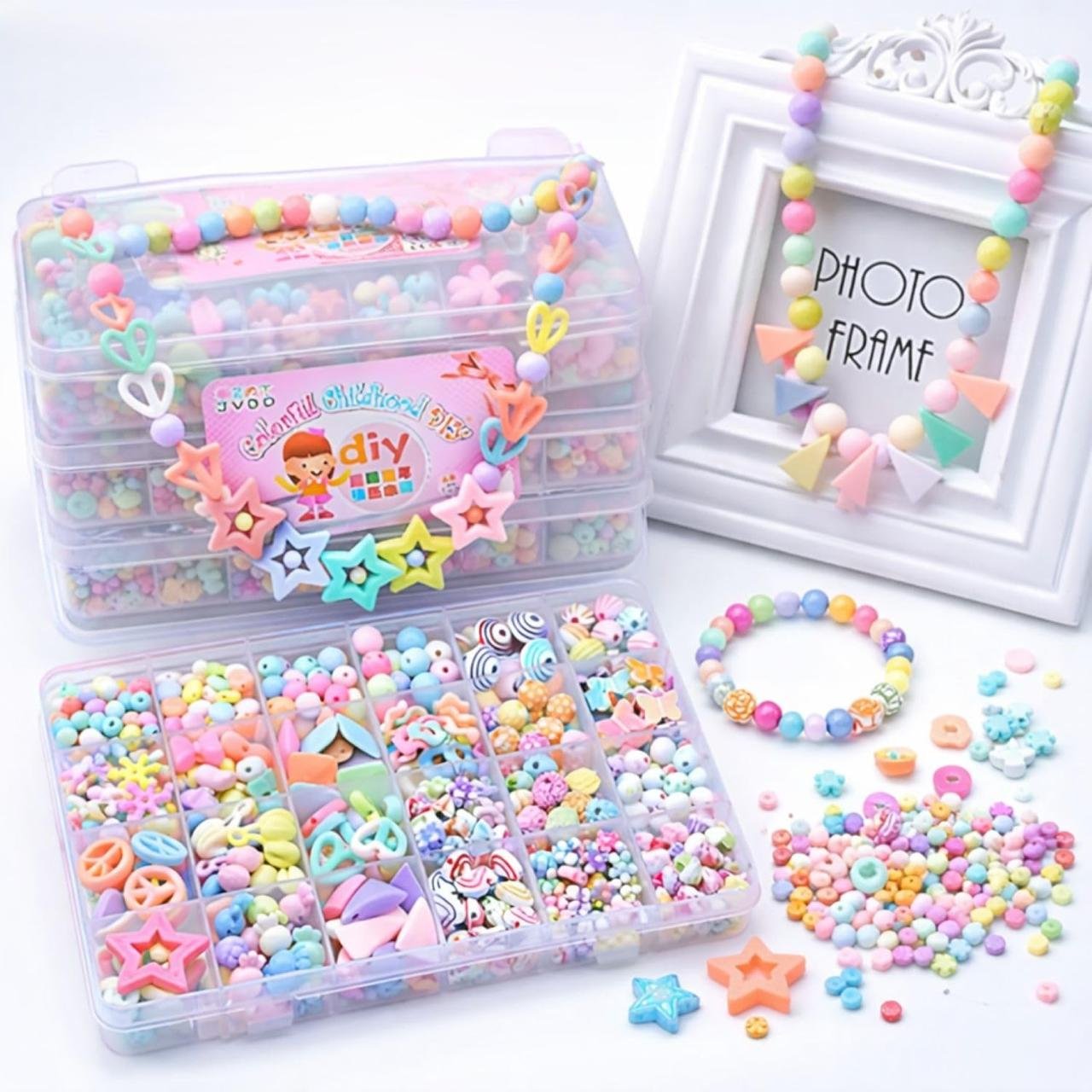 Syga Plastic Beads For Kids Crafts Children S