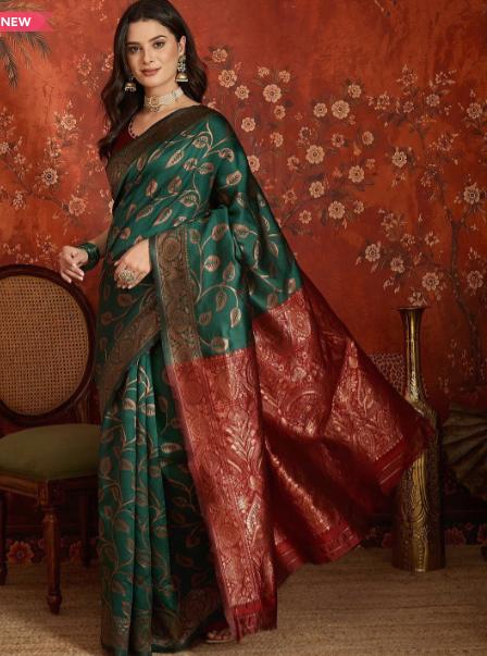 Szn Woven Design Zari Art Silk Banarasi Saree 486