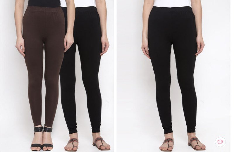 Tag 7 Women Pack Of 2 Solid Leggings Special Avail