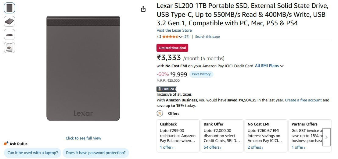 Tb Portable Ssd External Solid State Drive 9 