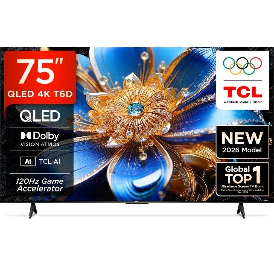 Tcl T6d 189 31 Cm (75 Inch) Qled Ultra Hd (4k) Sma