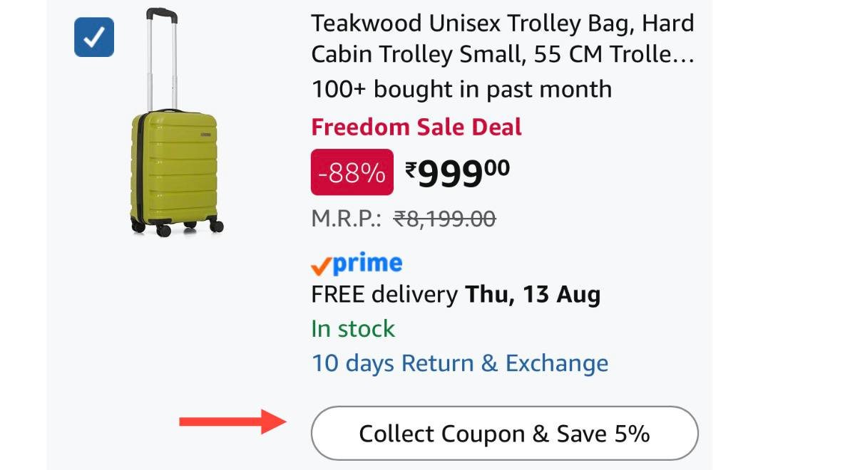 Teakwood 55 Cm Trolley Bag 949 5