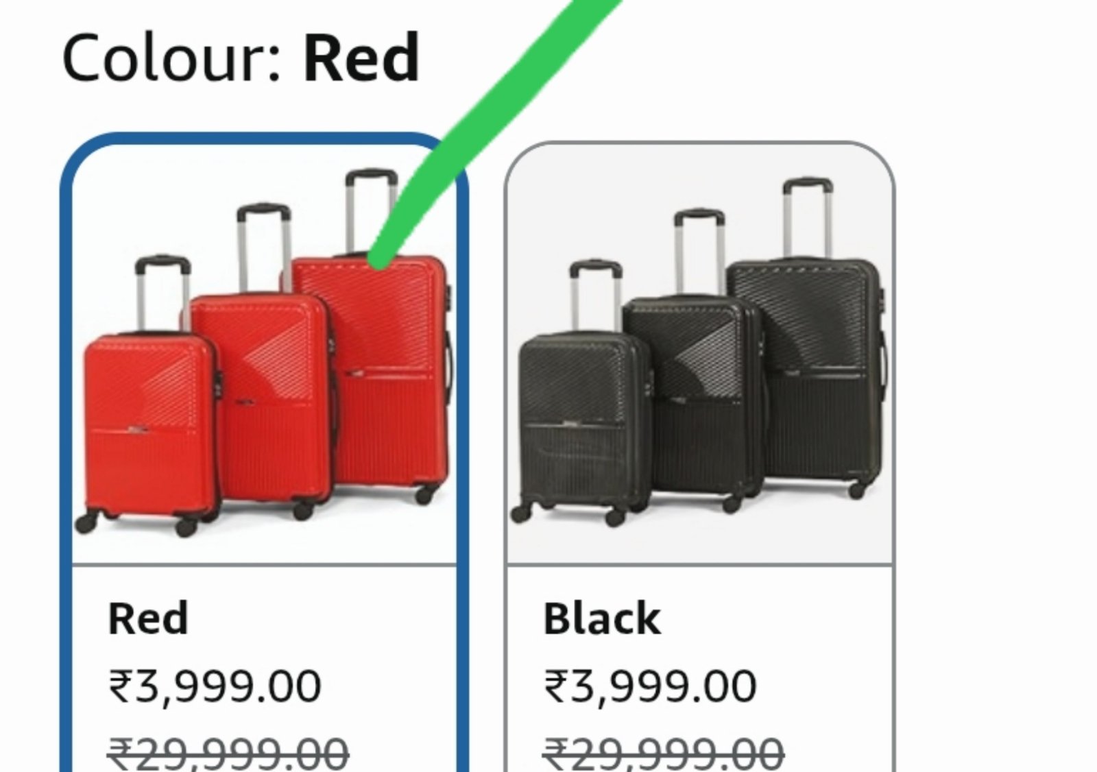Teakwood Set Of 3 Trolley Bag Rs 3999