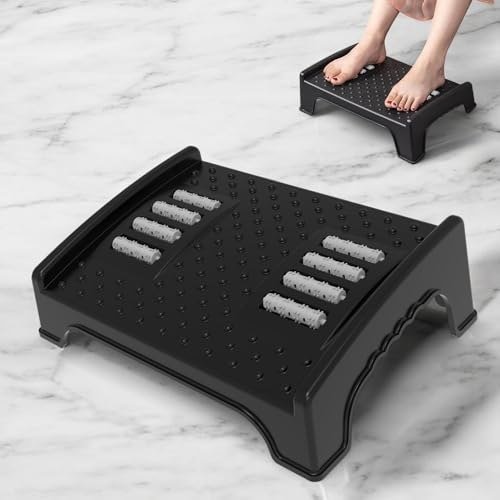 Techhark Ergonomic Under Desk Foot Rest With Massa