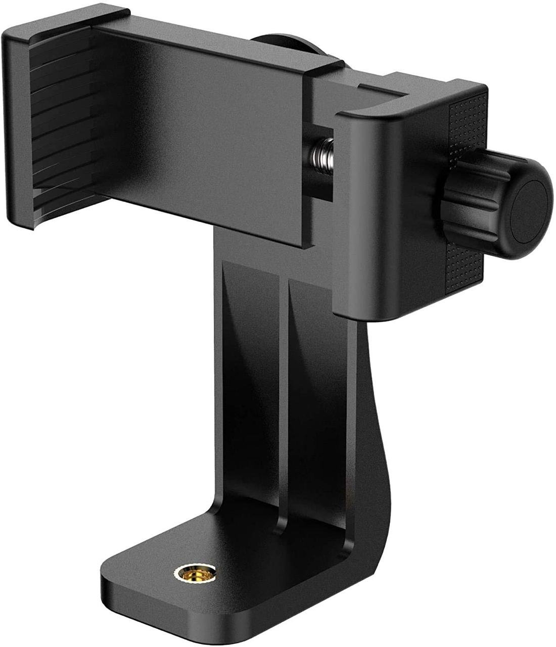 Techonto 360 Degree Cell Phone Holder With Adjustable Clamp Phone Tripod Mount