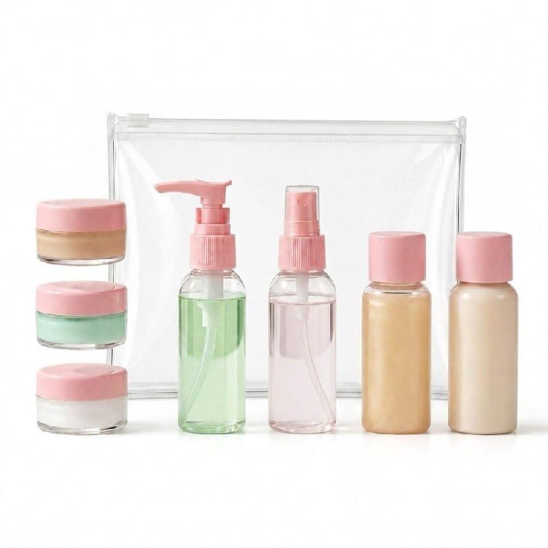 Temperia Travel Bottles For Toiletries (7pcs) - Re