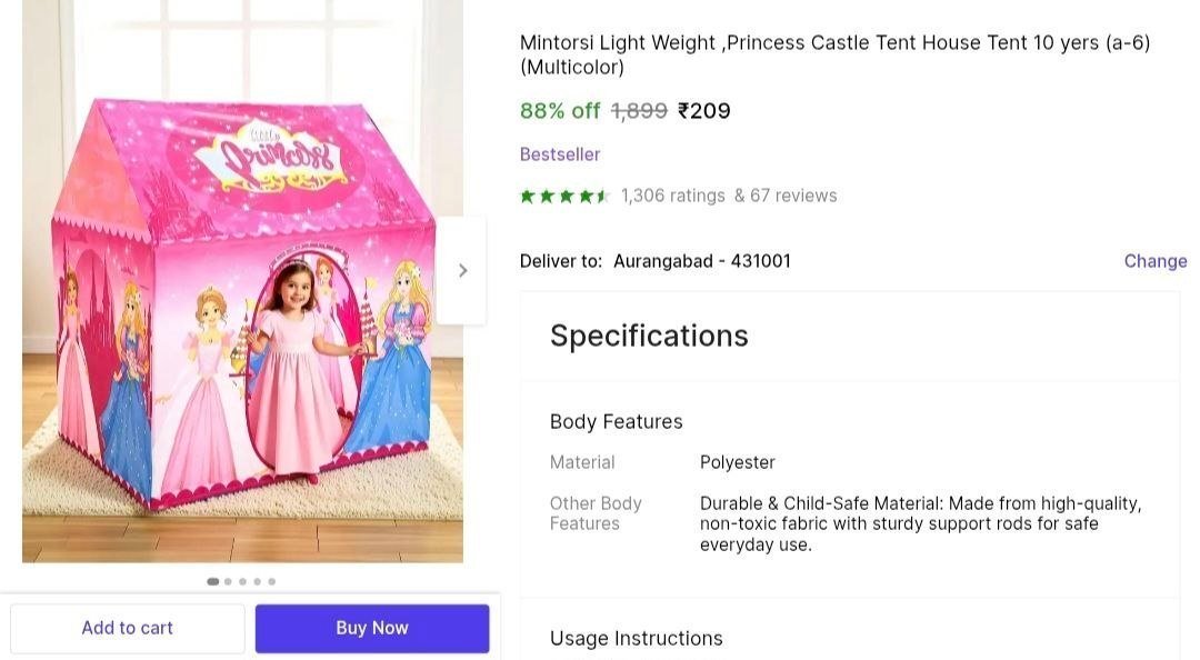 Tent House For Kids At 209