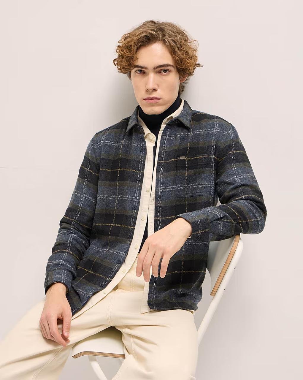 The Bear House Men Checks Slim Fit Shirt 650