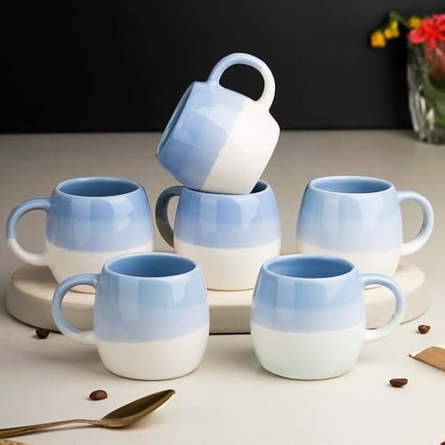 The Earth Store Tritone Sky Blue Ovule Shape Cup S