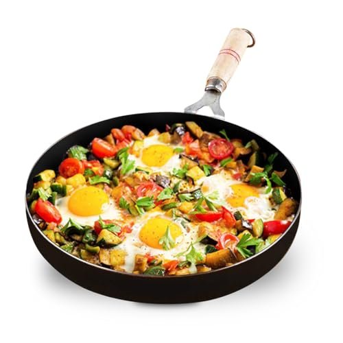 The Indus Valley Pre-seasoned Iron Fry Pan With Wo