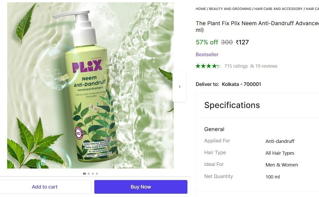 The Plant Fix Plix Neem Anti-dandruff Advance
