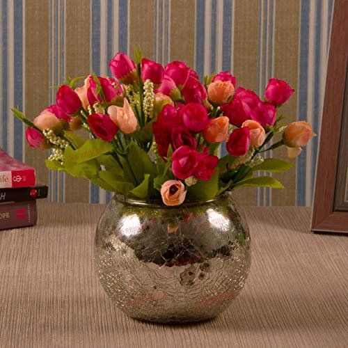 Tied Ribbons Multicolor Flowers With Mercury 