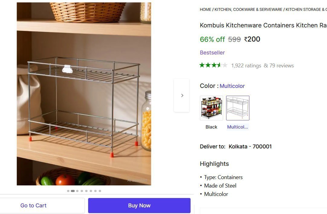 Tier Kitchen Rack 200