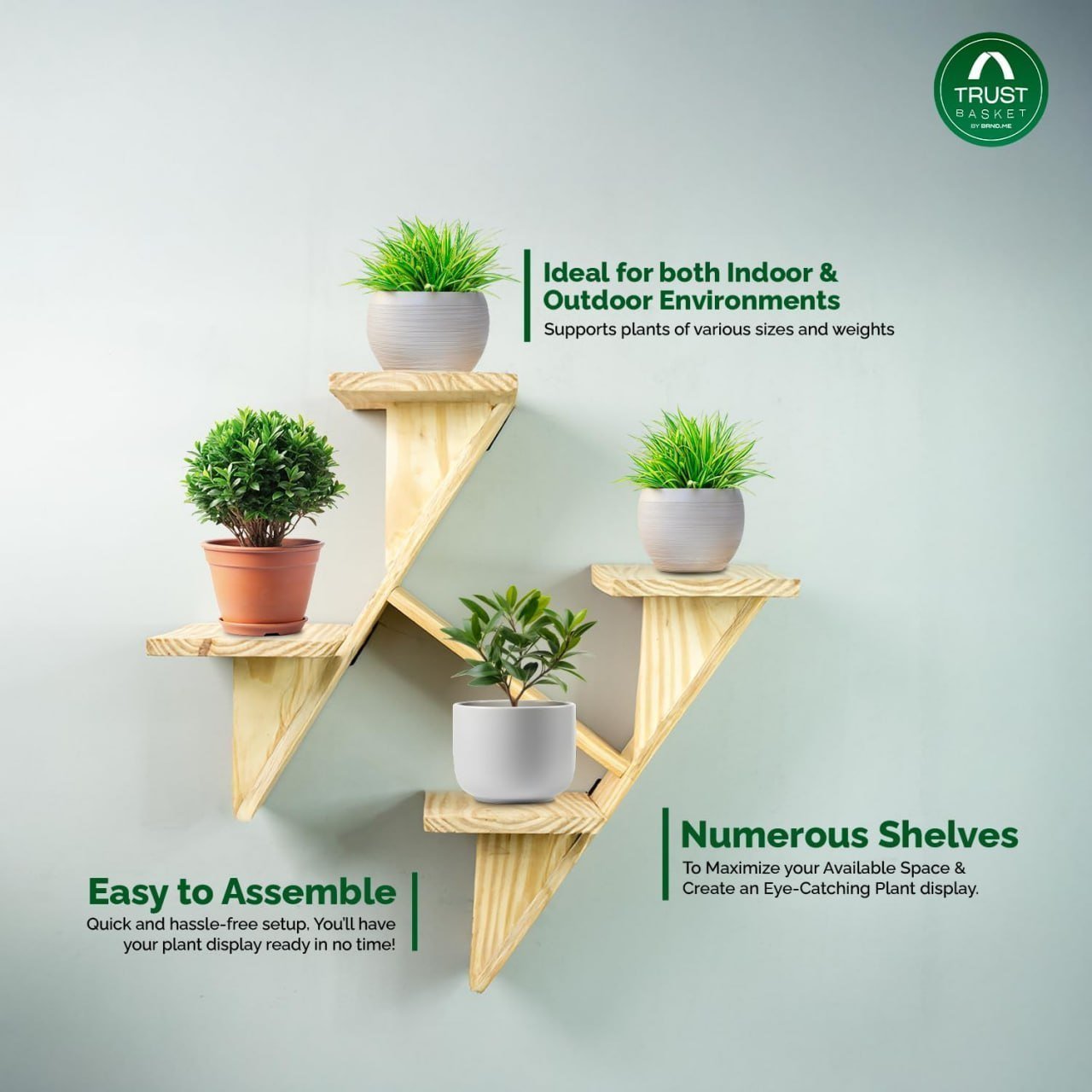 Tier Wood Plant Stand 503
