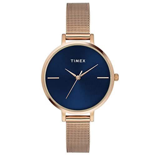 Timex Analog Watch For Women With Blue Round Dial 