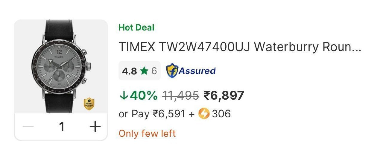 Timex Waterburry Watch For 6 897