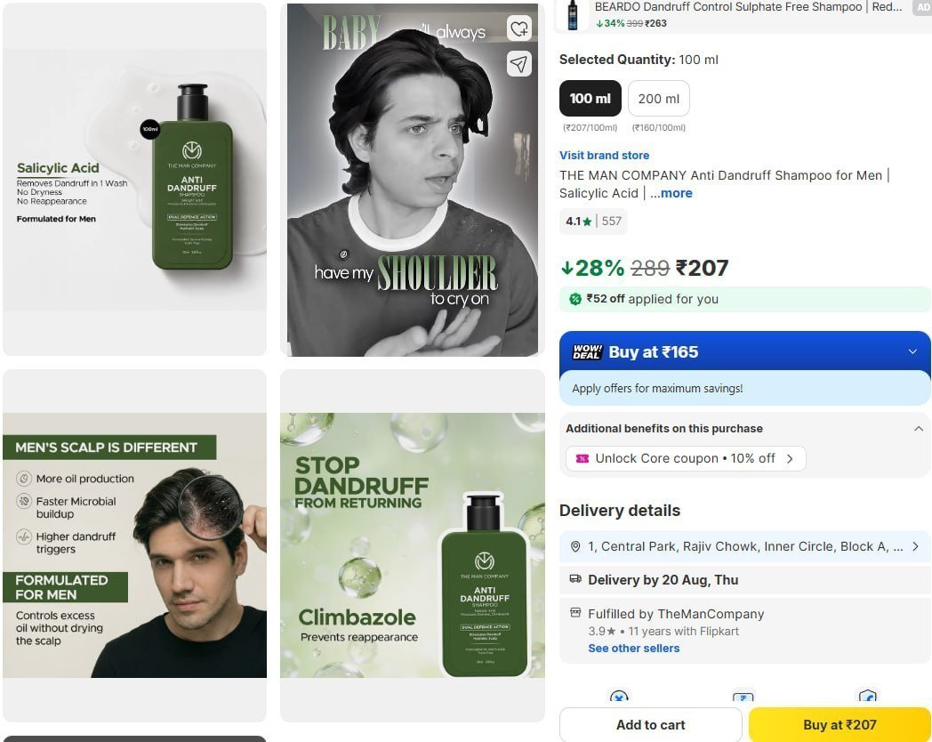 Tmc Anti Dandruff Shampoo 100 Ml 207