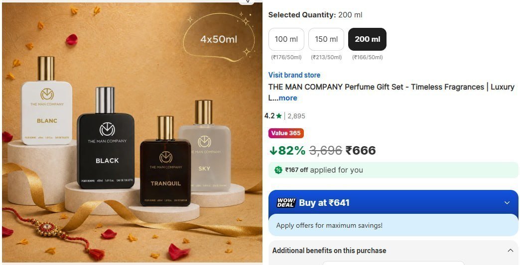 Tmc Perfume Gift Set (4 X 50 Ml) 666