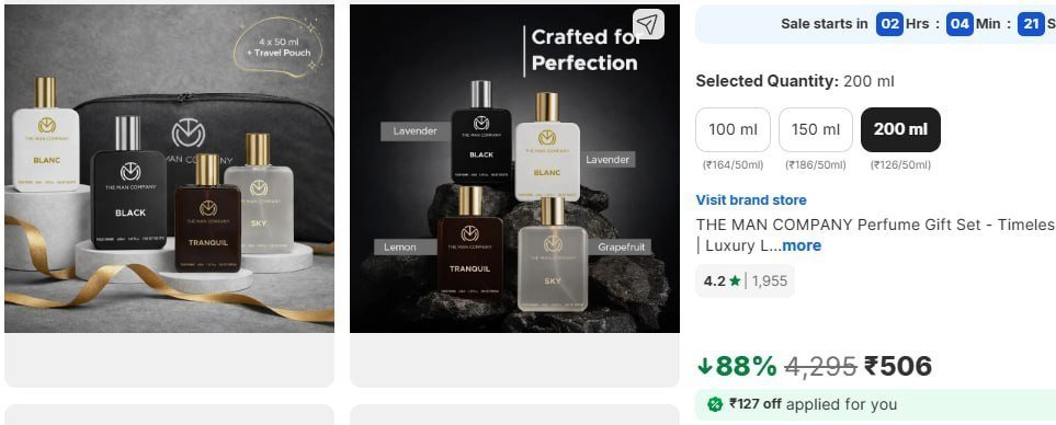 Tmc Perfume Gift Set Of 4 506