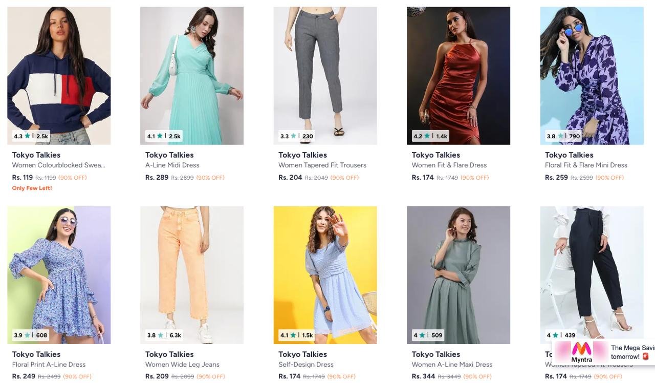 Tokyo Talkies Sale On Myntra Up To 90 Trendy 