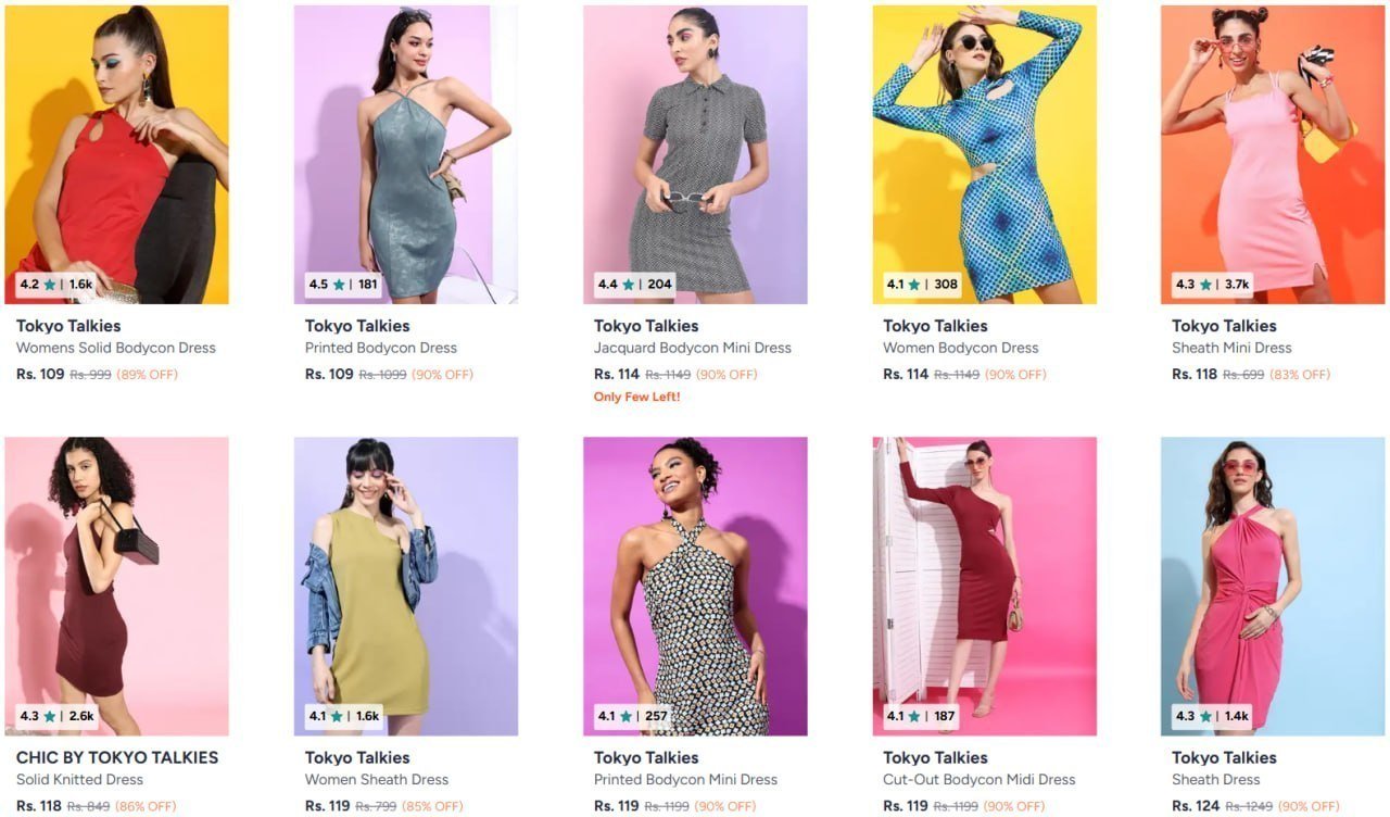 Tokyo Talkies Women Dress From 109