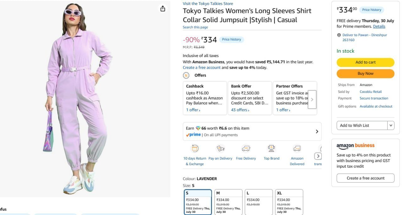 Tokyo Talkies Women Jumpsuit 334