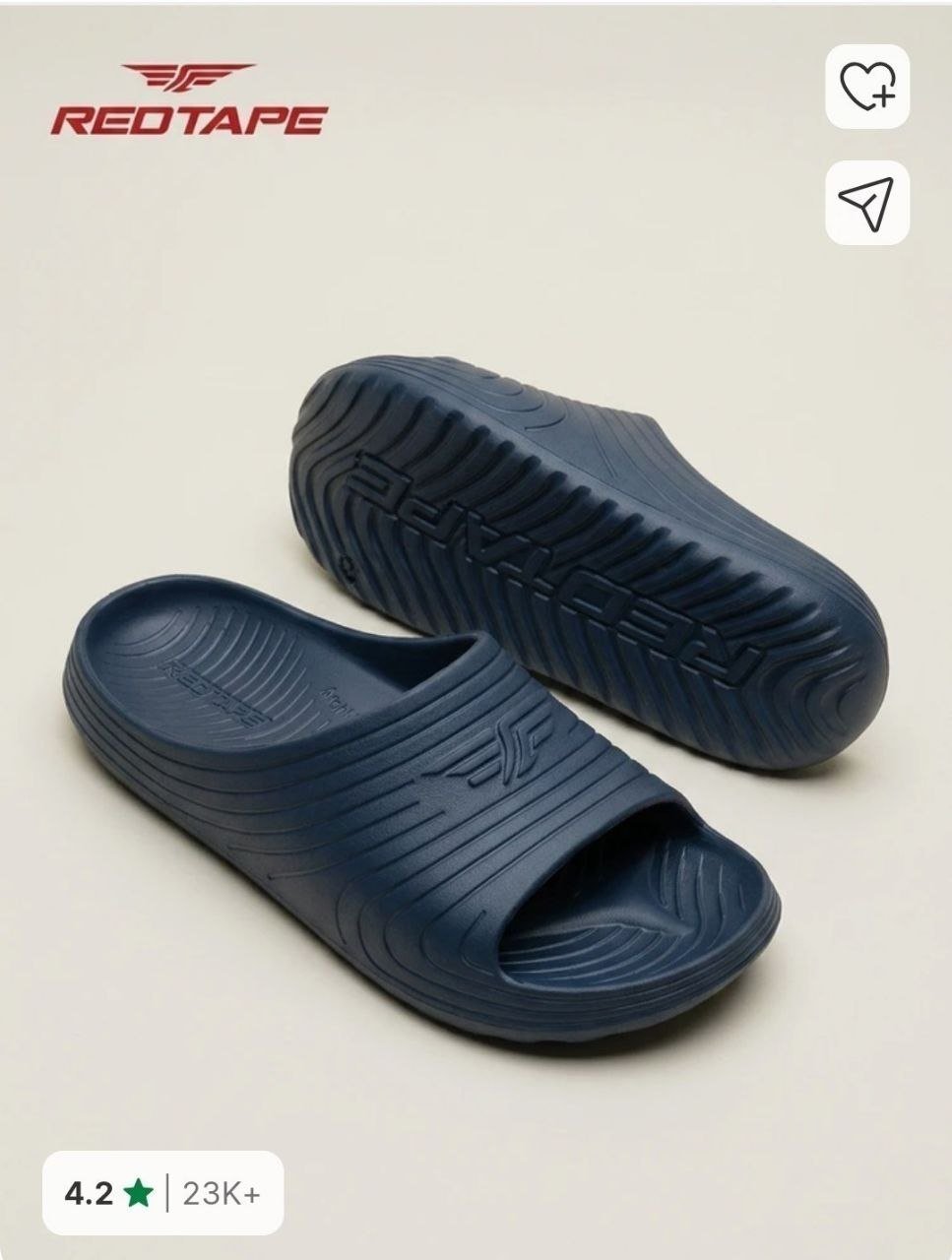 Top Pick Of The Day Redtape Men Slides Flat 88