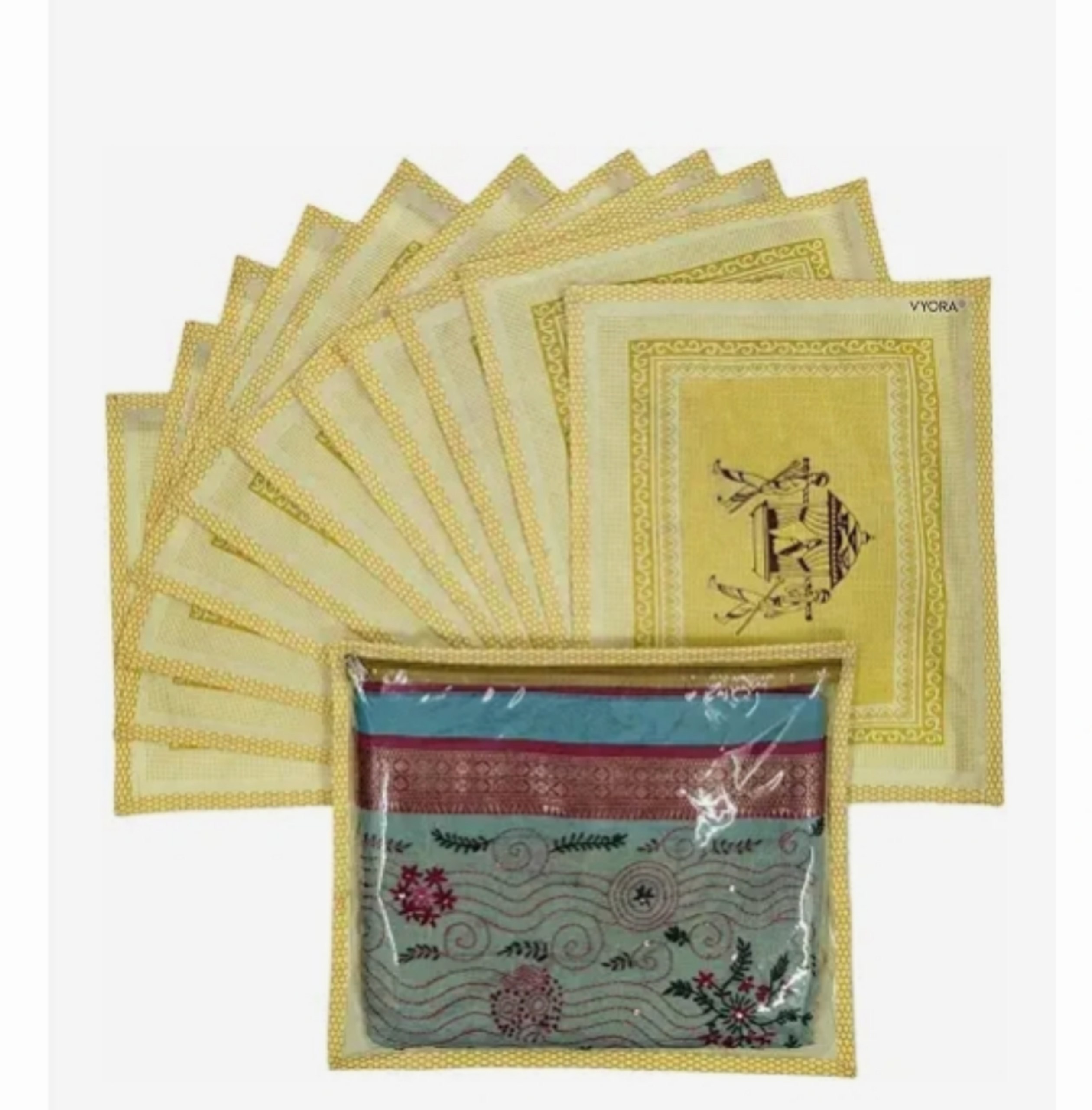 Transparent Saree Storage Bag (pack Of 12) Starts 284