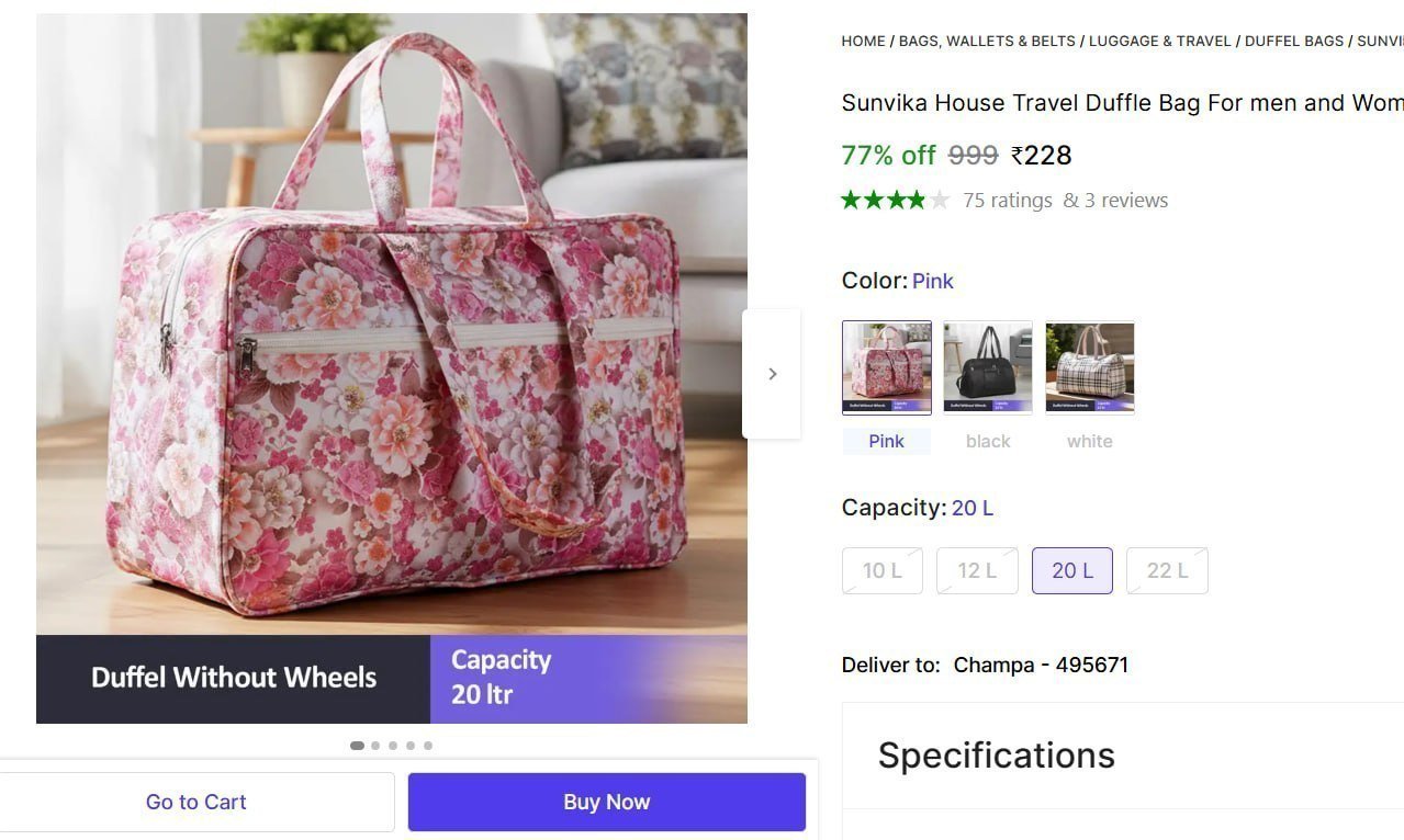 Travel Duffle Bag 228