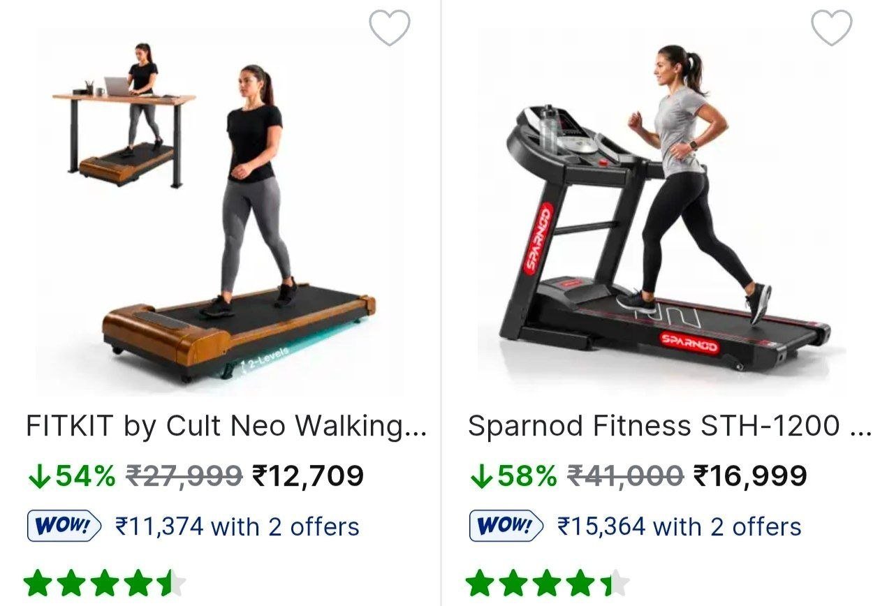 Treadmills Starting At 80
